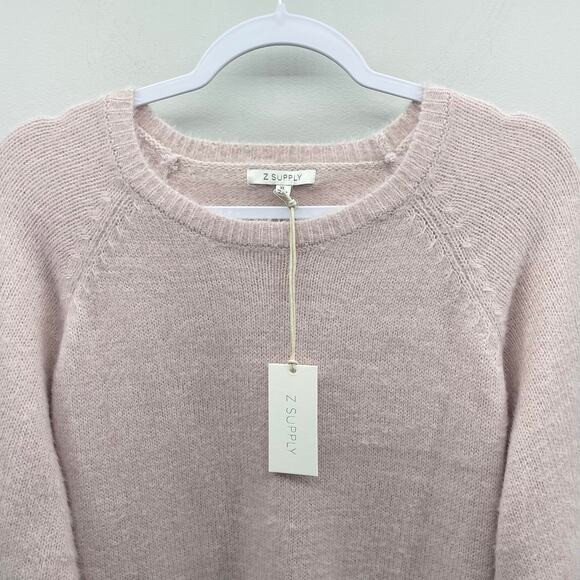 Z SUPPLY Alexa Eyelash Sweater in Pink Sky - Picture 3 of 5